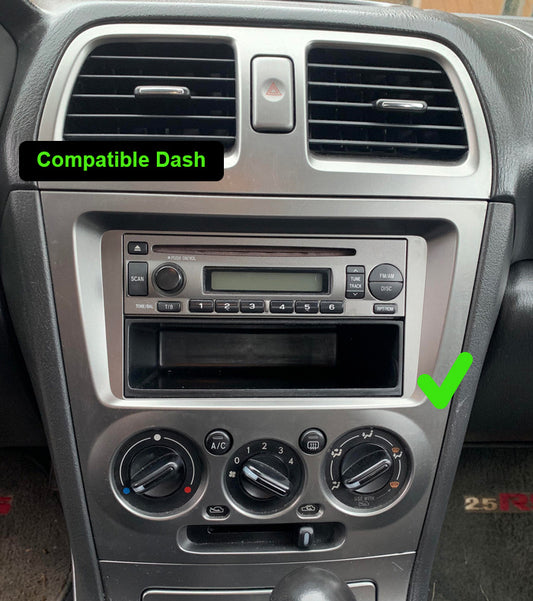 Subaru Impreza 2000-2007 GPS Bluetooth Wireless Apple CarPlay Android Auto Stereo with double Knob Control