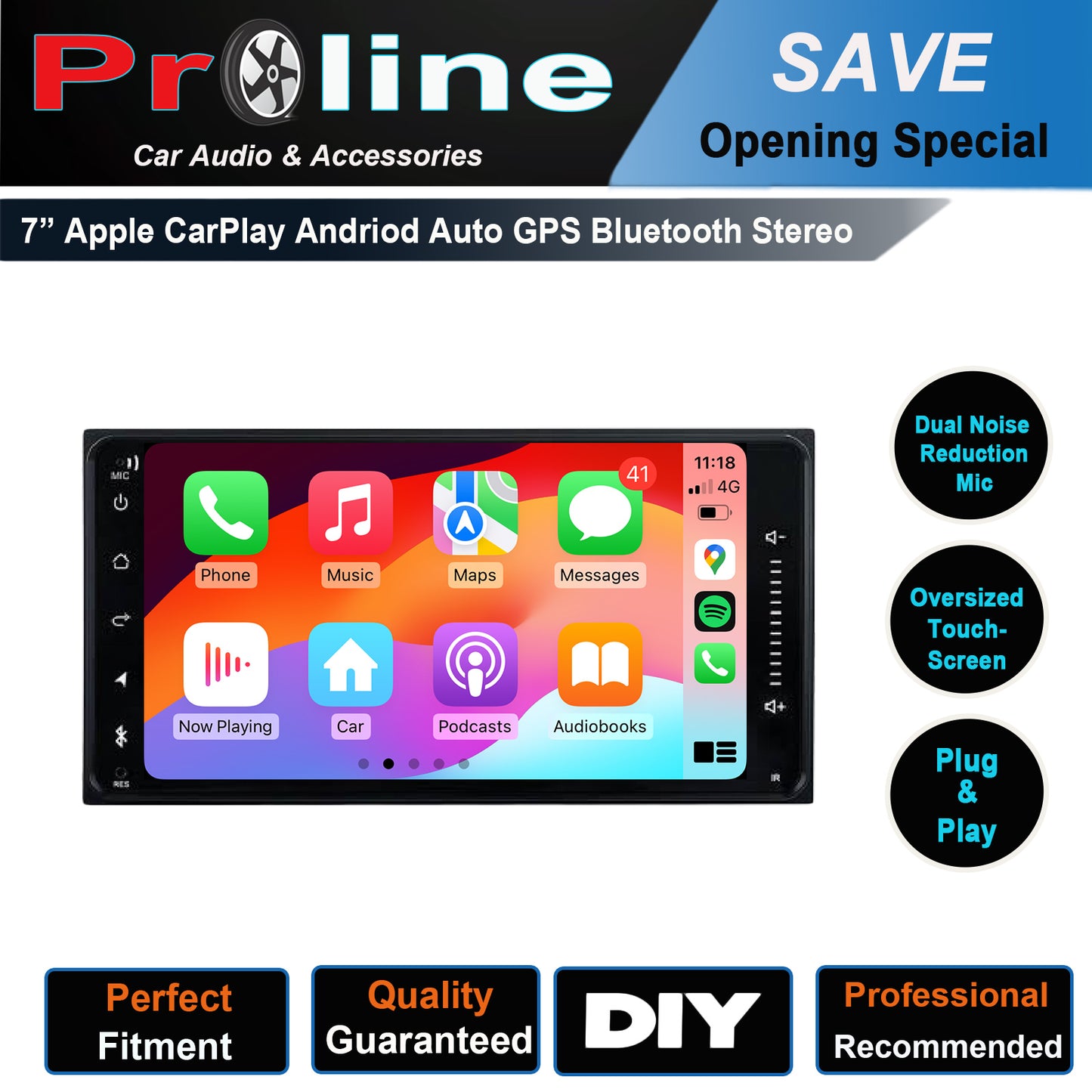 Subaru Liberty (Exiga) 2009-2014 YA 7“ GPS Bluetooth Wireless Apple CarPlay Android Auto Stereo