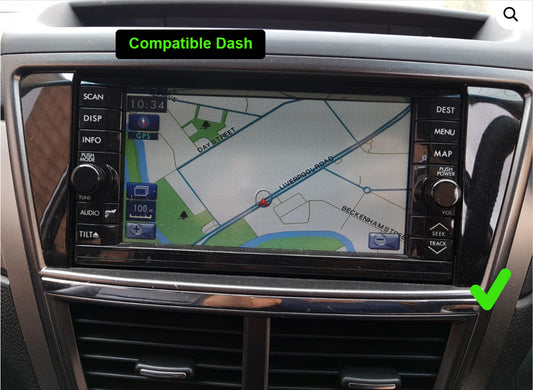 Subaru Liberty (Exiga) 2009-2014 YA 7“ GPS Bluetooth Wireless Apple CarPlay Android Auto Stereo