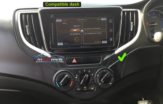 Suzuki Baleno 2016-2020 Wireless Apple CarPlay Android Auto Stereo Radio upgrade