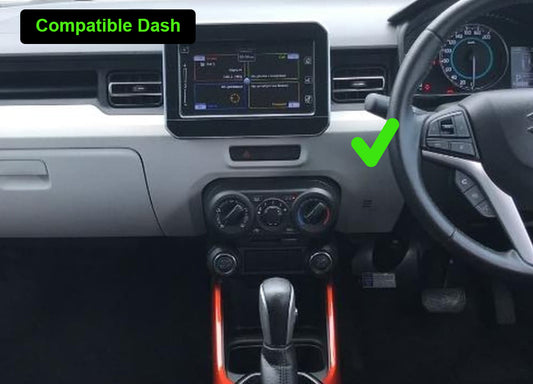 Suzuki Ignis 2015-2025 stereo facia 9 inch android Double din 2 din fascia frame surround, Suzuki Ignis 2015-2025 Wireless Apple CarPlay Android Auto Bluetooth Radio upgrade