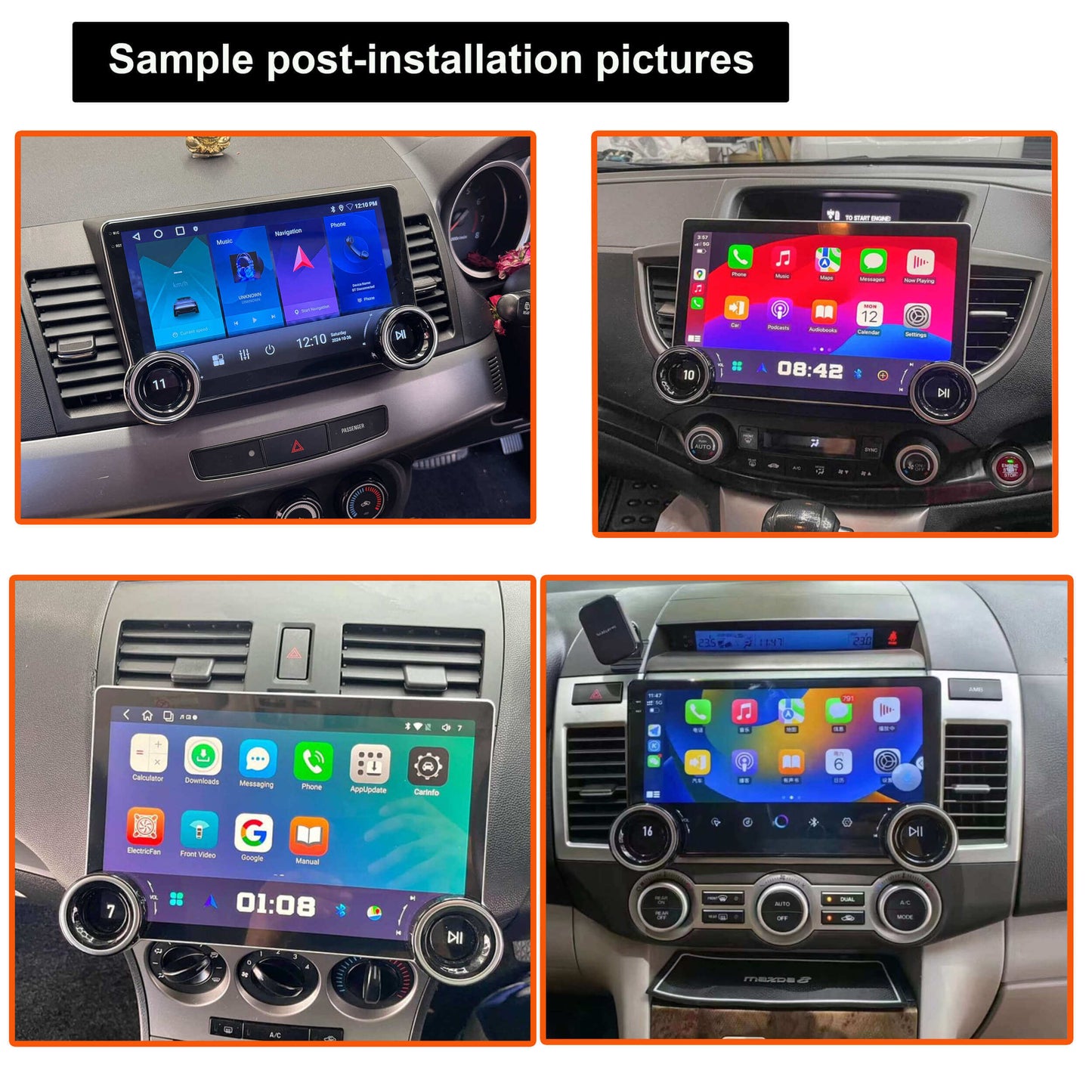 Toyota 86 2012-2022 10.1" Touchscreen stereo GPS upgrade accessories Wireless Apple CarPlay Android Auto Double Knob Control