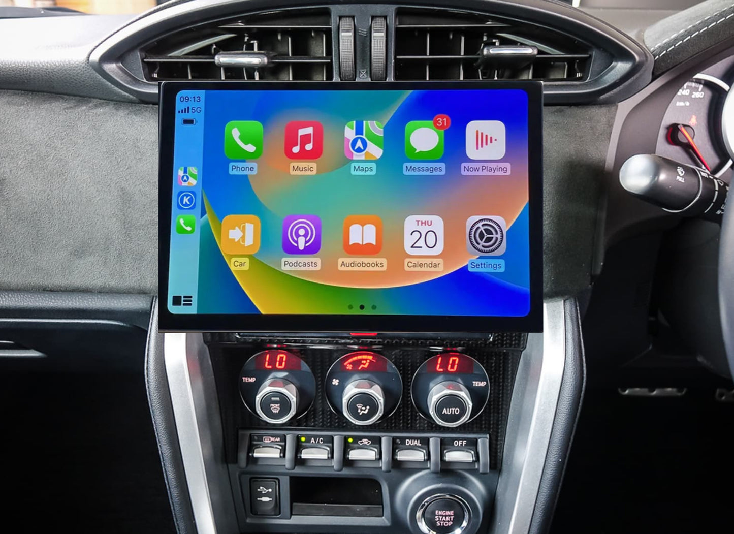 Toyota 86 2012-2022 13.3" Touchscreen stereo GPS upgrade accessories Wireless Apple Carplay Android auto