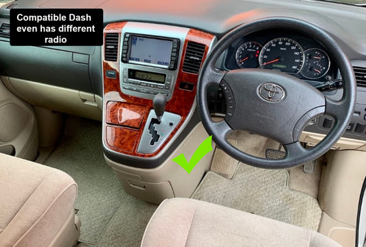 Toyota Alphard 2001-2008 stereo facia suit both 9 inch android and 7 inch Double din 2 din fascia frame