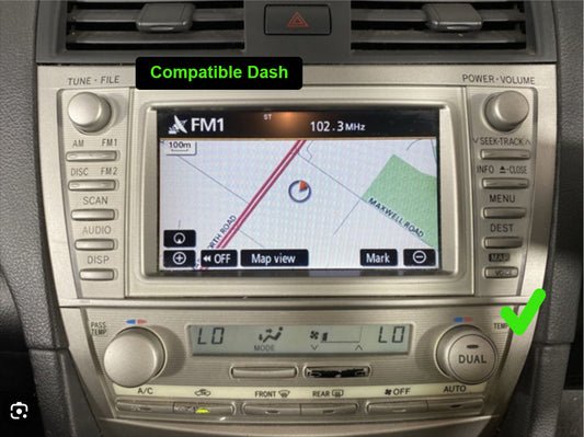 Toyota Aurion 2006-2011 stereo facia suit both 9 inch android fascia frame