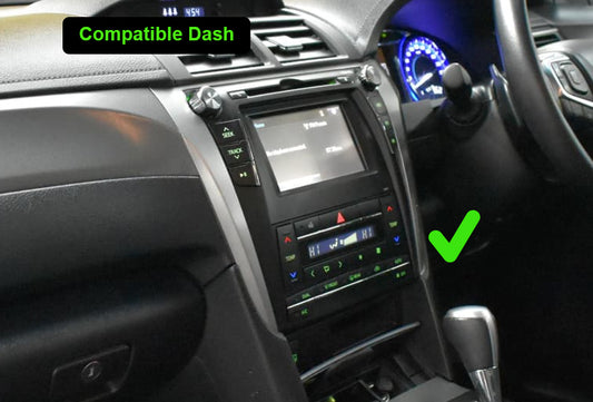 Toyota Aurion 2015-2018 stereo facia suit both 10 inch android and 7 inch Double din 2 din fascia frame