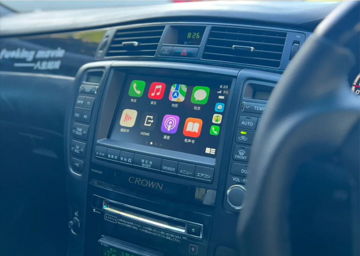 Toyota Crown 12 generation 2003-2009 Add Wireless Carplay & Android Auto MMI Retrofit integration interface