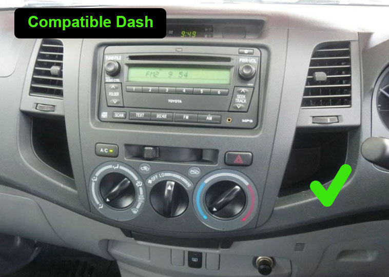 Toyota Hilux 2004-2015 stereo facia suit both 10 inch android and 7 inch Double din 2 din fascia frame