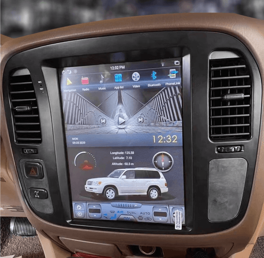 Toyota Landcruiser 1999-2006 100 Series 9.7" TESLA STYLE LC100 GPS Wireless Apple CarPlay Android Auto Stereo Radio