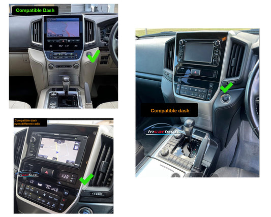 Toyota Landcruiser LC200 15-24 14.3" Horizontal Screen Wireless Apple CarPlay Android Auto Stereo Upgrade, Toyota Landcruiser LC200 15-24 12.1" Tesla style Screen Wireless Apple CarPlay Android Auto Stereo Upgrade