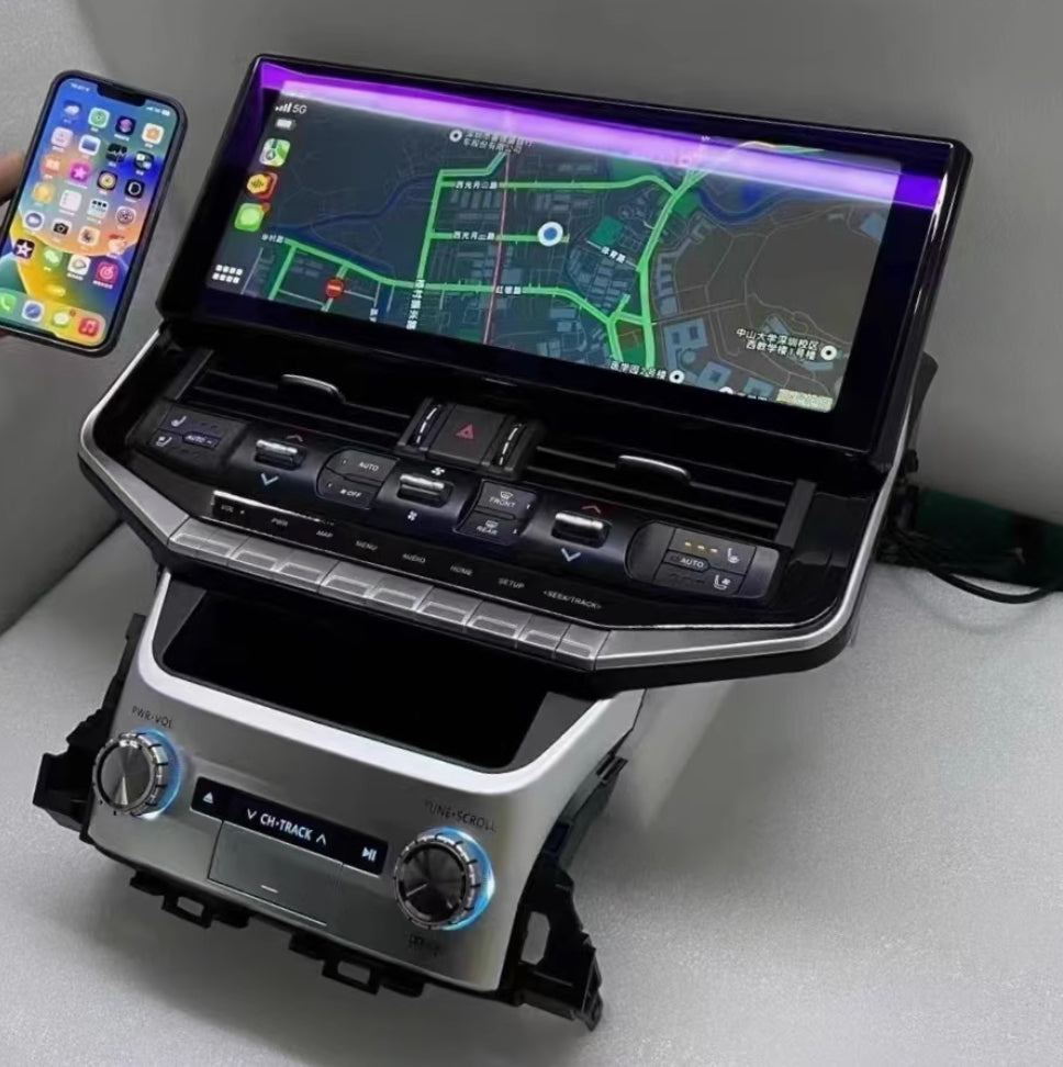 Toyota Landcruiser LC200 2015-2023 17.1" Wide screen GPS Wireless Apple CarPlay Android Auto Stereo Upgrade