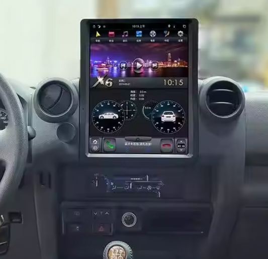 Toyota Landcruiser LC 70 76 78 79 Series 12.7" Tesla style GPS Infotainment Wireless CarPlay Android Auto