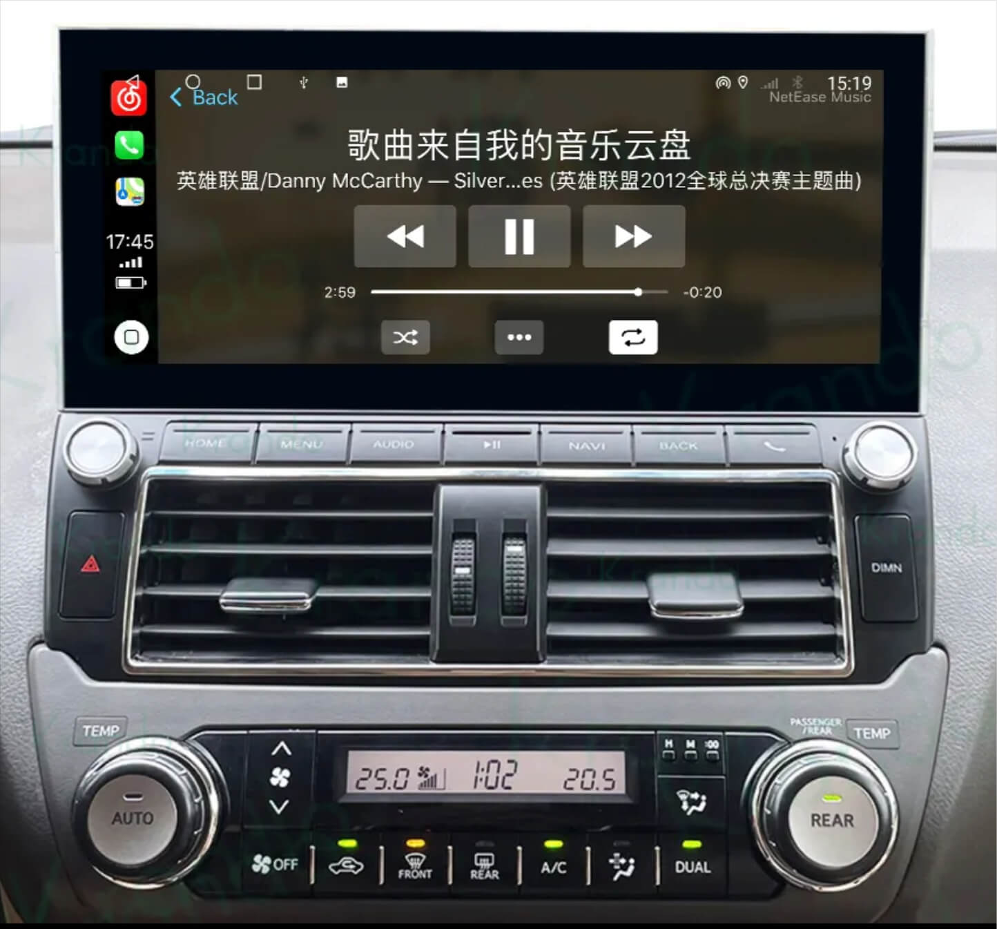 Toyota Prado 150 2014-2018 12.3" Wide screen GPS Wireless Apple CarPlay Android Auto Stereo