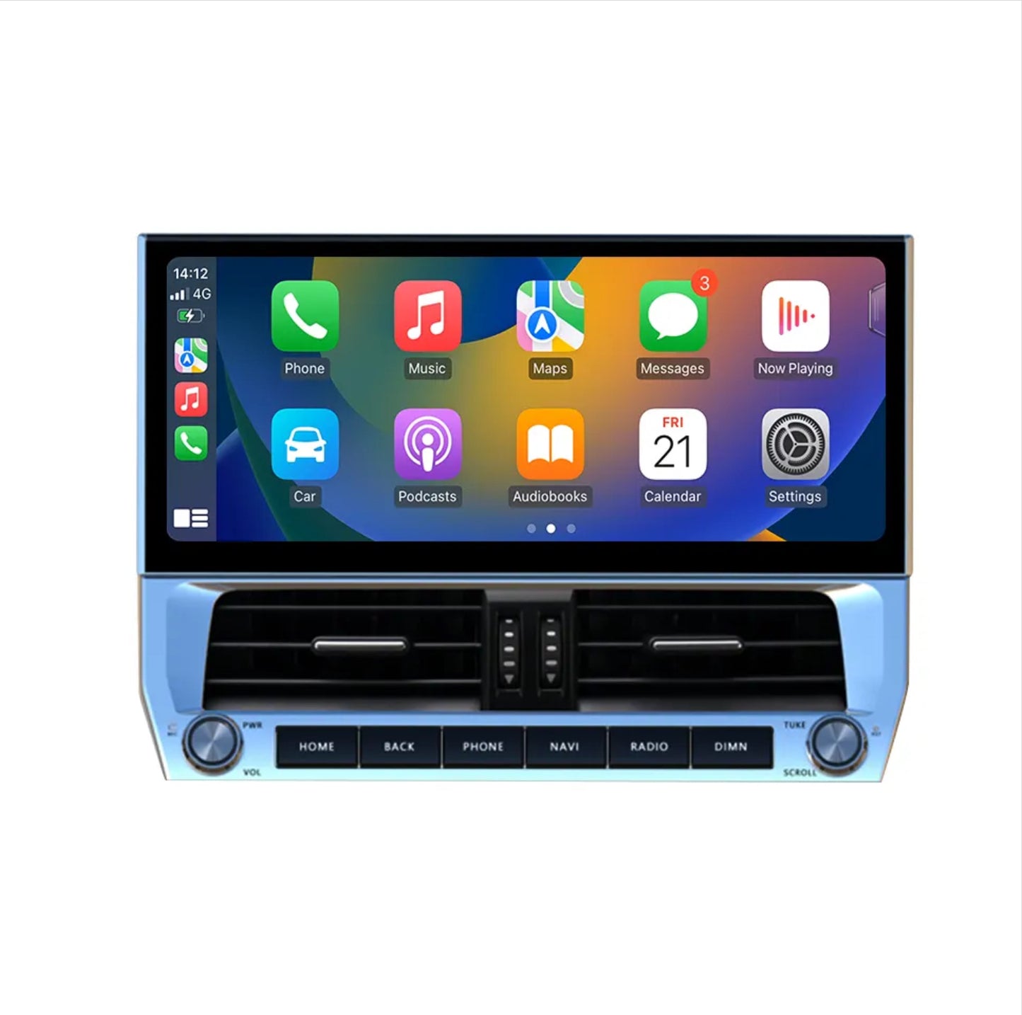 Toyota Prado 150 2014-2018 12.3" Wide screen GPS Wireless Apple CarPlay Android Auto Stereo