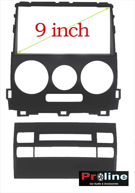 Toyota Prado 2003-2009 120 Series stereo facia suit both 10 inch android and 7 inch Double din 2 din fascia frame