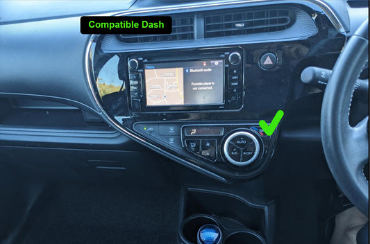 Toyota Prius C 2012-2019 stereo facia suit both 9 inch android and 7 inch Double din 2 din fascia frame