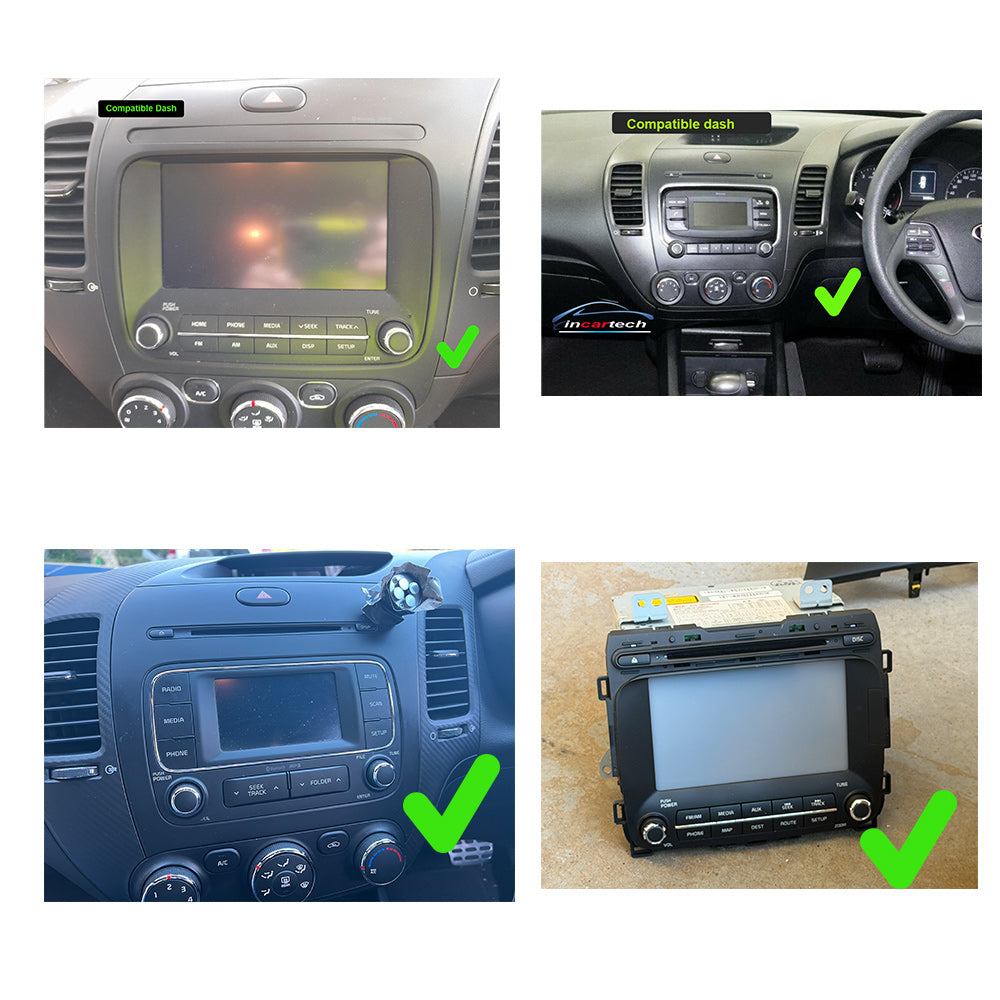 Kia Cerato 2013-2018 13.3" Wireless Apple CarPlay Android auto GPS Stereo Radio