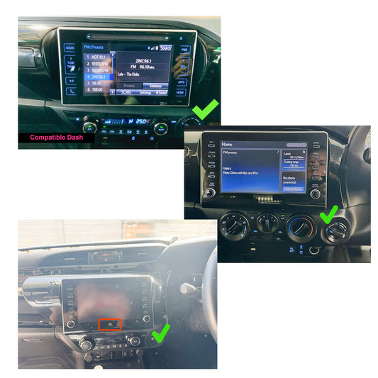 Toyota Hilux Workmate SR5 SR Workmate 13.3 inch 2015-2024 GPS Wireless Apple Carplay Stereo GPS SatNav android auto