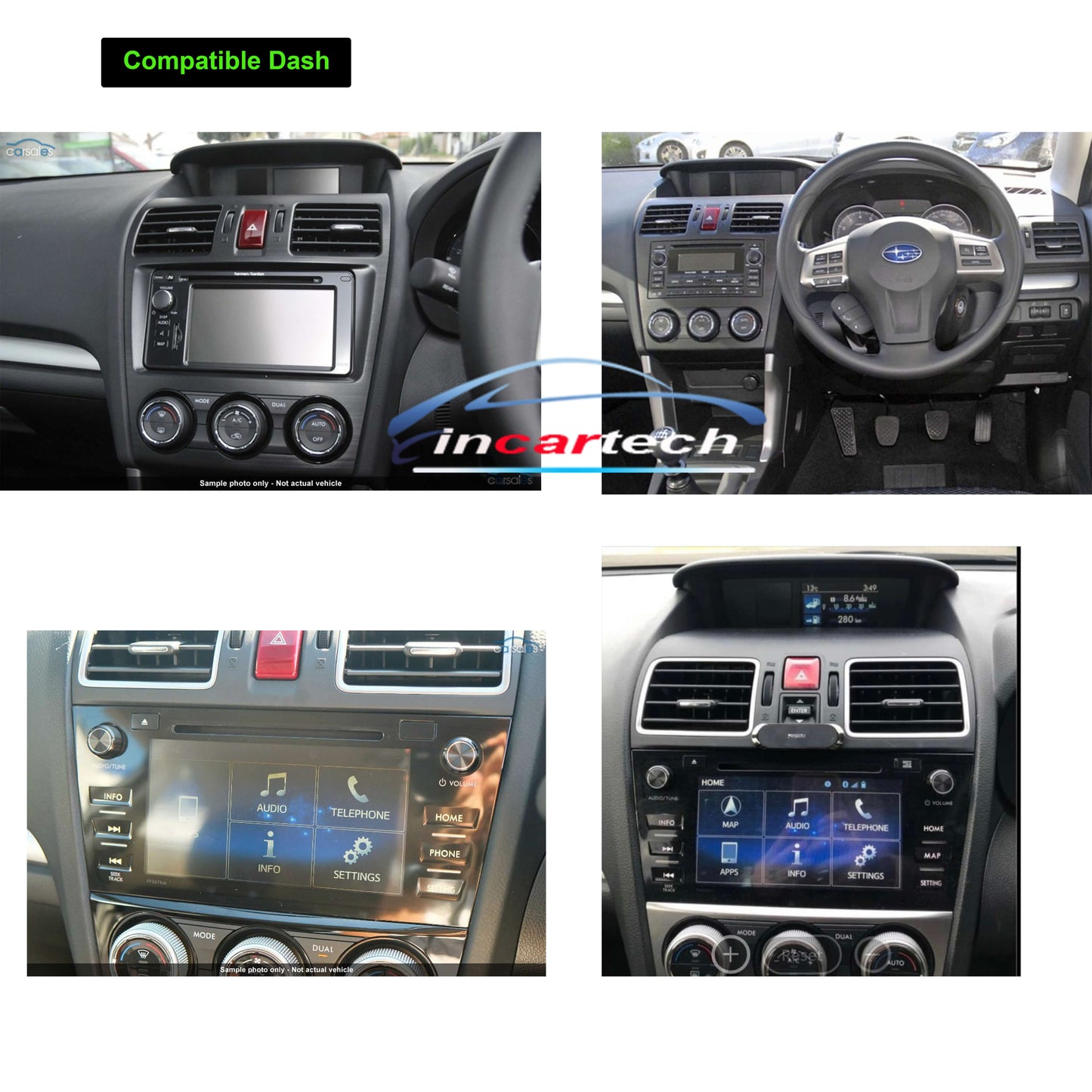 Subaru Forester 2013-2018 Wireless Apple CarPlay Android Auto Stereo Headunit