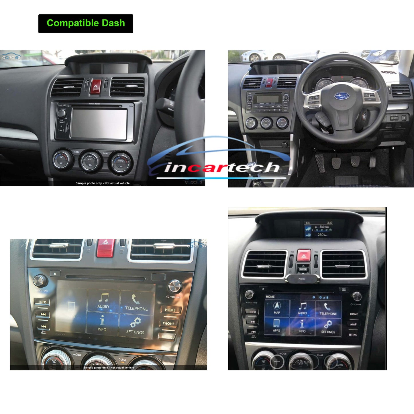 Subaru Levorg 2016-2019 13.3" Wireless Apple Carplay Android Auto Radio upgrade stereo