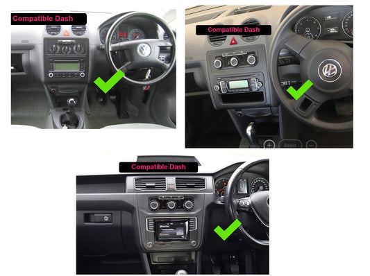 Volkswagen VW Caddy 2005-2025 13.3" GPS Infotainment Wireless CarPlay Android Auto