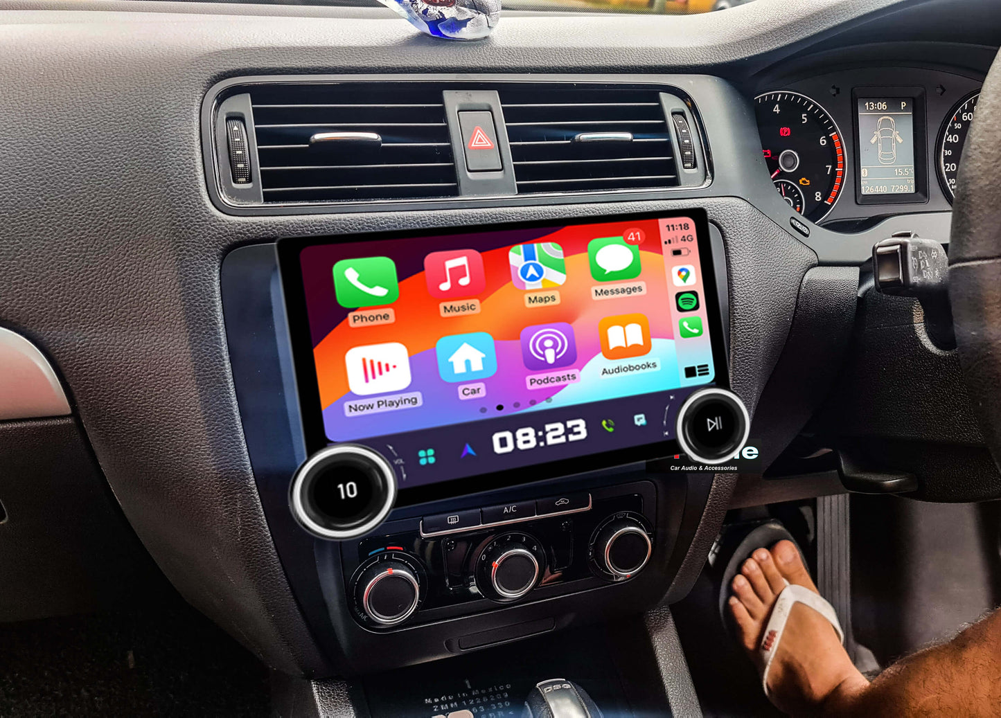 Volkswagen VW EOS 07-14 10.1" GPS Infotainment Wireless CarPlay Android Auto Dual Knob Control
