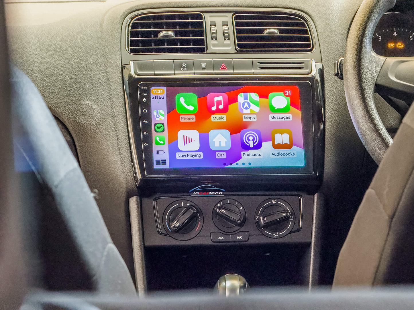 Volkswagen VW Polo 14-18 10" GPS Infotainment Wireless CarPlay Android Auto Stereo