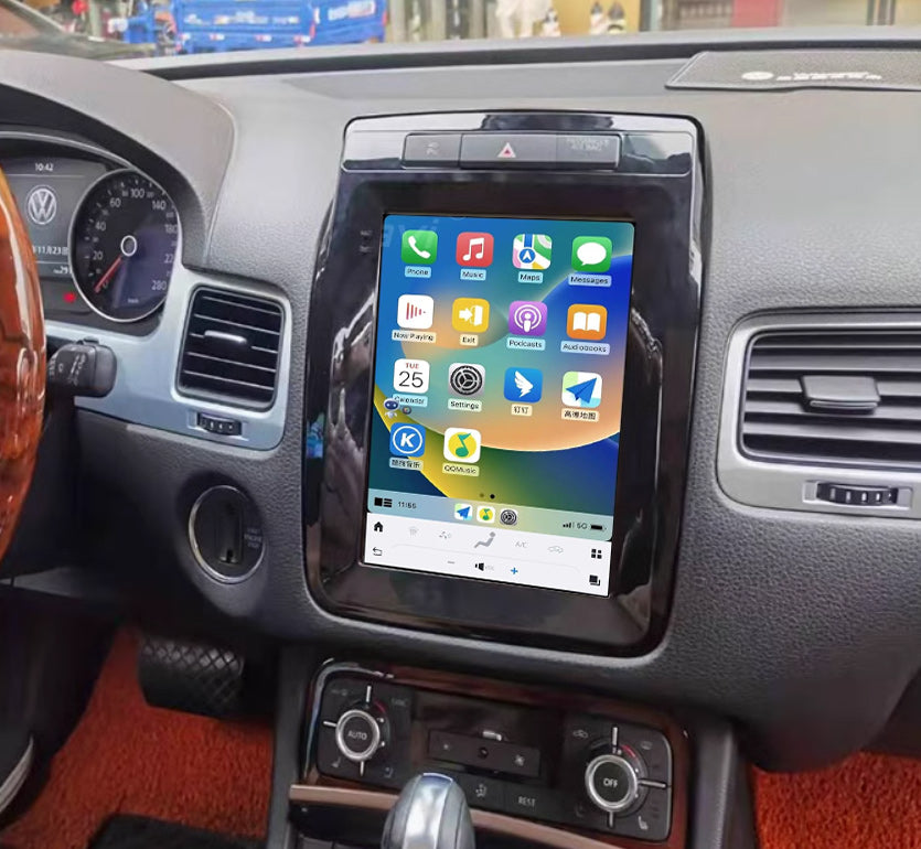 Volkswagen VW Touareg 10-18 9.7" Tesla style GPS Infotainment Wireless CarPlay Android Auto Stereo