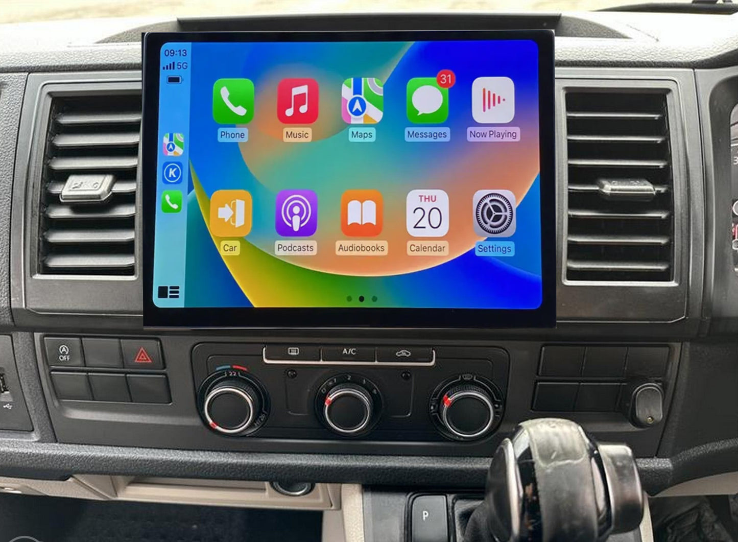Volkswagen VW Transporter T5 T6 04-19 13.3" Tesla Style GPS Infotainment Wireless CarPlay Android Auto