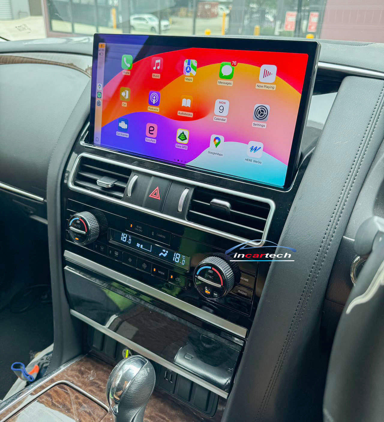 Nissan Patrol Y62 infinity QX80 2010-2024 13.3" stereo upgrade wireless Carplay Android Auto