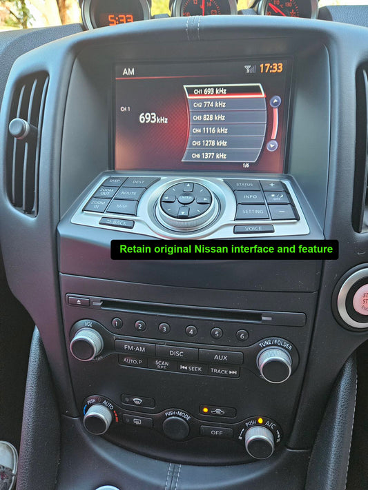 Nissan 370Z 2011-2021 Z34 Wireless CarPlay & Android Auto Interface integration Module