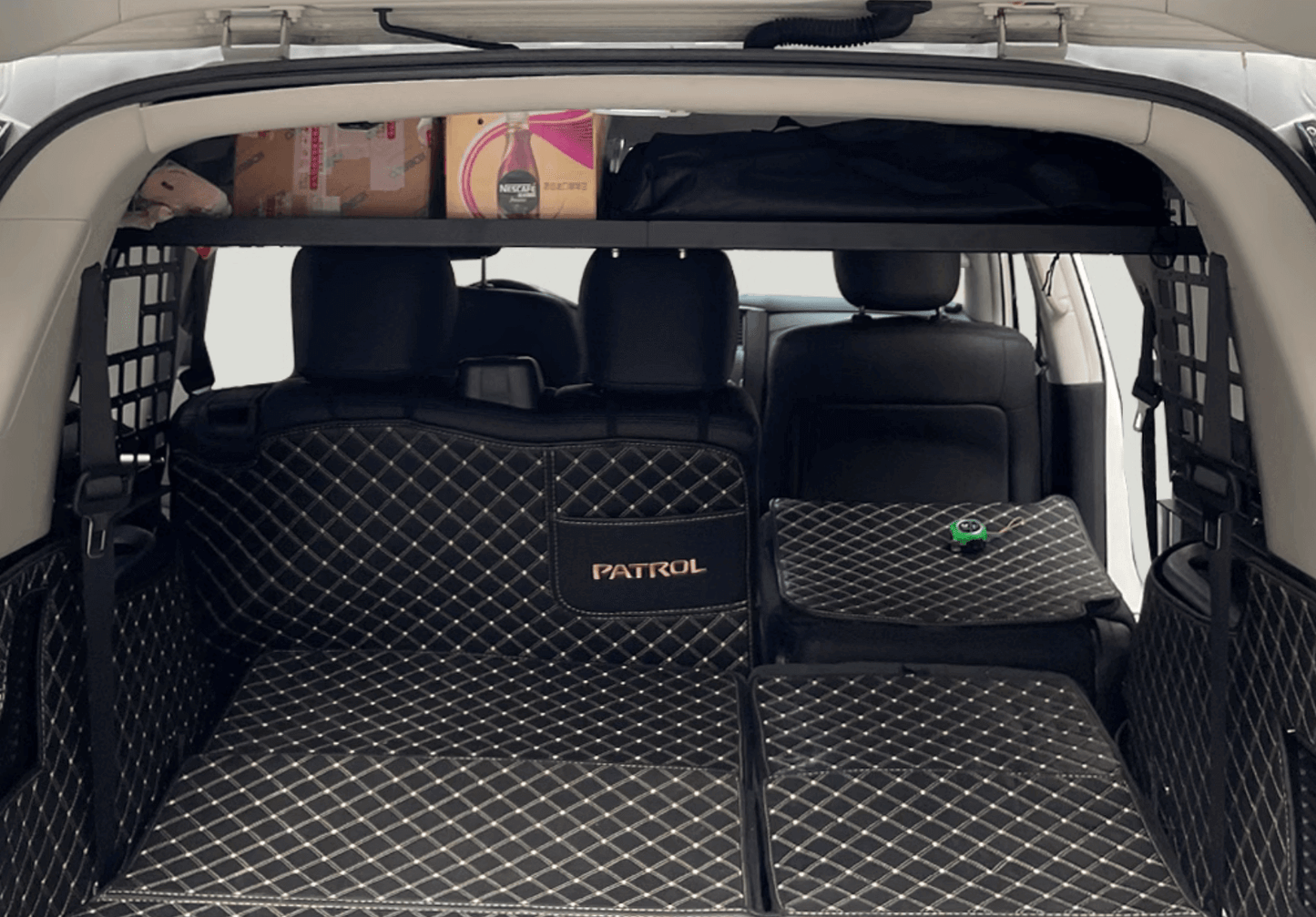 For Nissan Patrol Y62 2010-2025 Accessories Storage Panel Shelf Organizer