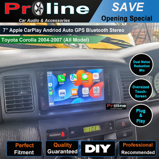Toyota Corolla 2004-2008 GPS Wireless Apple CarPlay Android Auto Stereo Radio