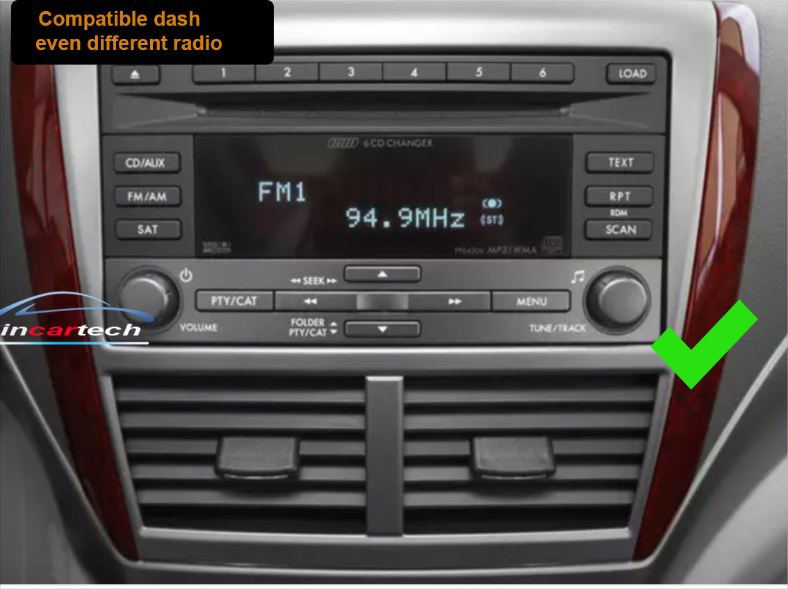 Subaru Forester 2008-2012 stereo facia 9 inch android Double din 2 din fascia frame surround
