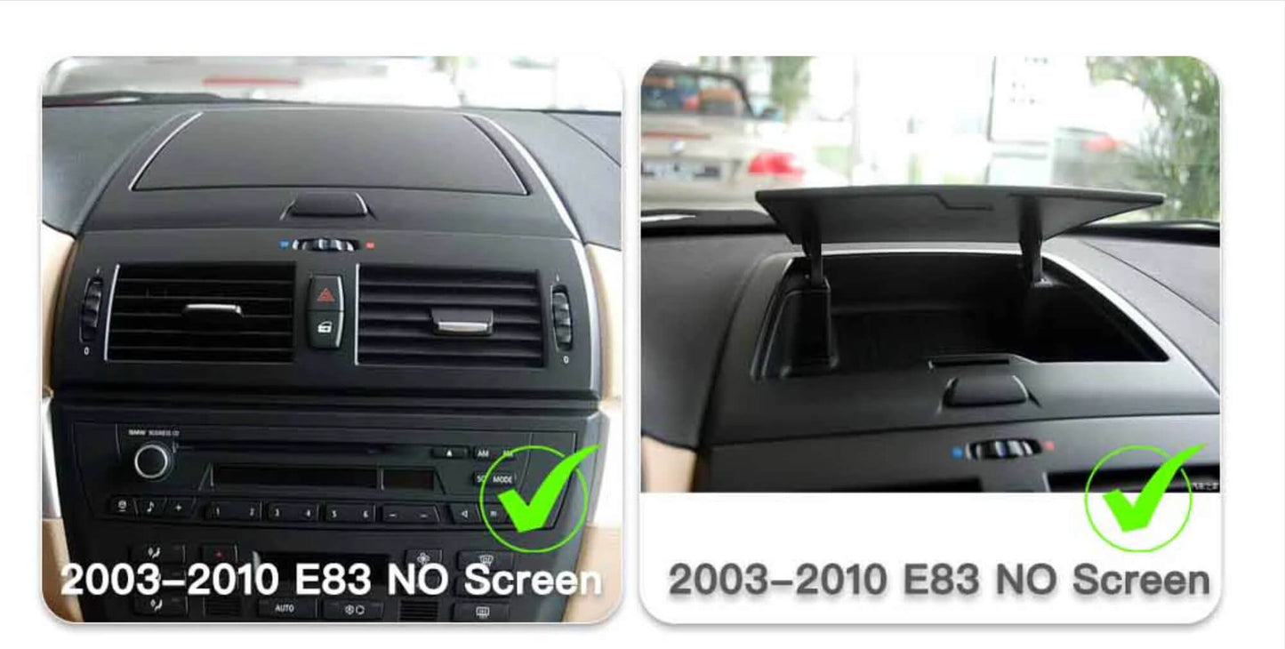 BMW x3 2004-2009(E83) 10.25 inch touchscreen aftermarket screen upgrade Car stereo wireless Carplay and wireless android auto