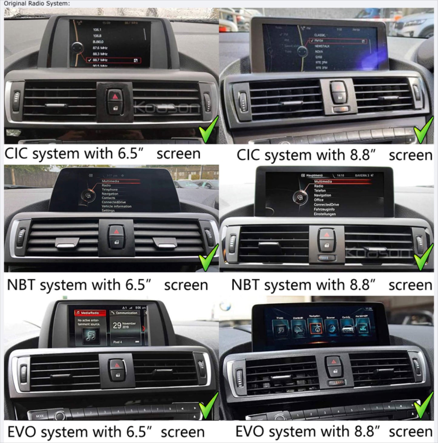 BMW 1 series F20 2011-2019 Add Wireless Carplay & Android Auto MMI Retrofit integration