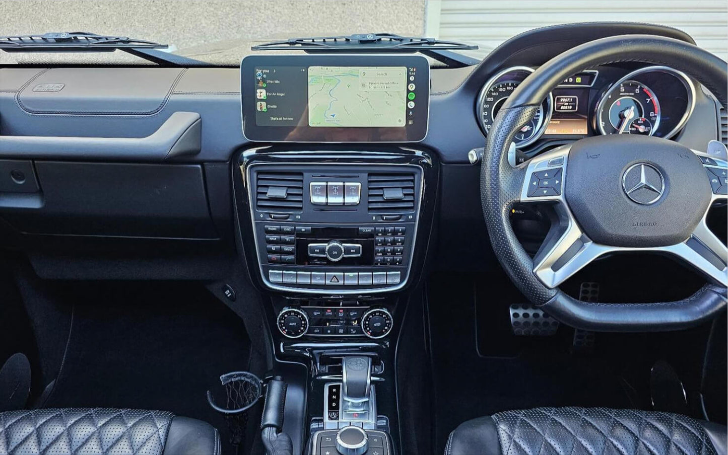 Mercedes Benz G-Class W463 12.3 inch touchscreen aftermarket screen upgrade Car stereo wireless Carplay and wireless android auto 2012-2018