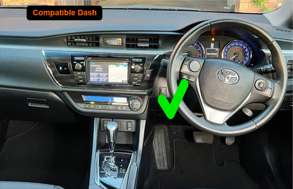 Toyota Corolla Sedan 2013-2016 GPS Bluetooth Wireless Apple Carplay Android auto 7" screen