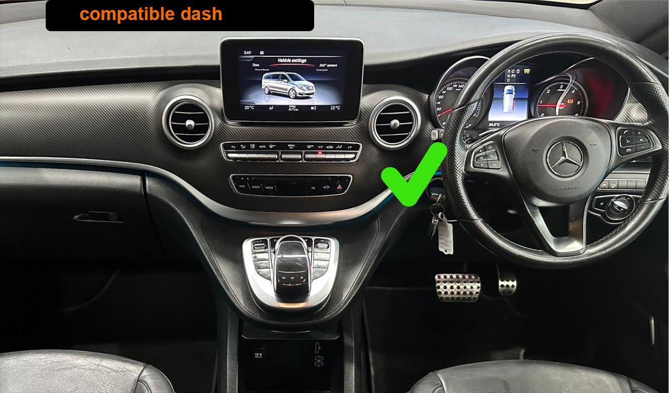 Mercedes Benz V-CLASS 2015-2019 (W477) Add Wireless Carplay & Android Auto MMI Retrofit integration interface