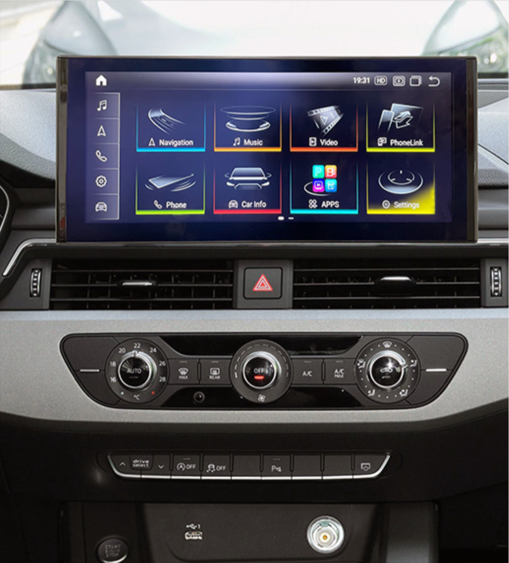 Audi A4 2016-2022 12.3 inch touchscreen aftermarket screen upgrade Car stereo wireless Carplay and wireless android auto