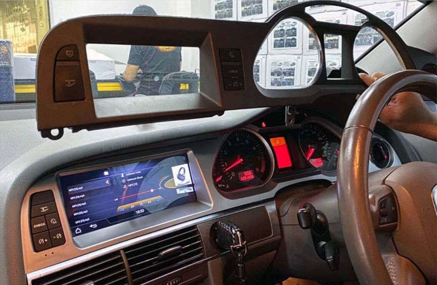 Audi A6 C6 2004-2010 8.8 inch touchscreen aftermarket upgrade Car stereo wireless Carplay and wireless android auto