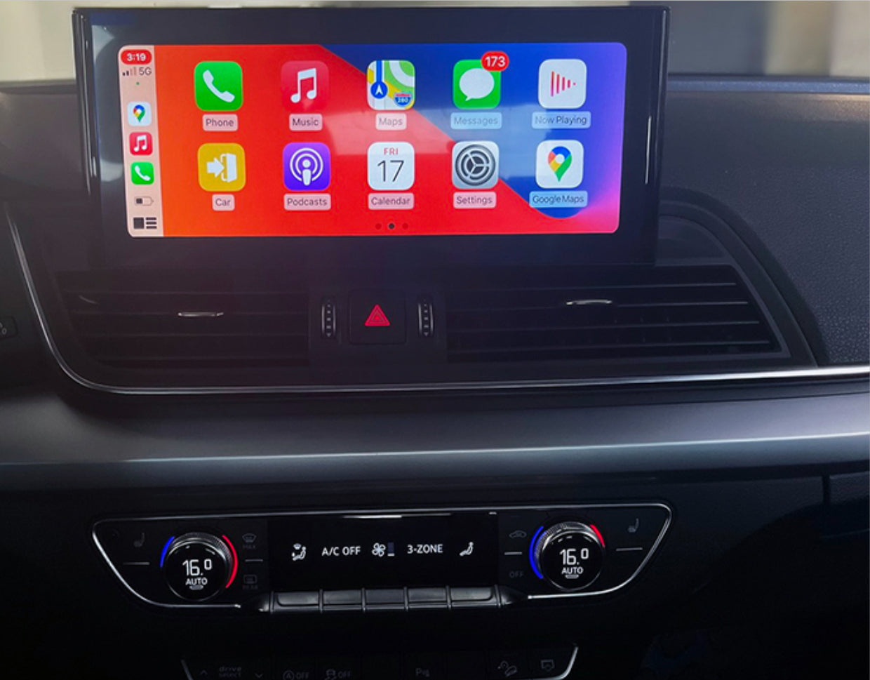 Audi Q5 Type 80A 10.25 inch touchscreen aftermarket upgrade Car stereo wireless Carplay and wireless android auto 2017-2021