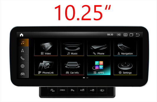Audi A6 C6 10.25 inch touchscreen aftermarket upgrade Car stereo wireless Carplay and wireless android auto 2004-2011