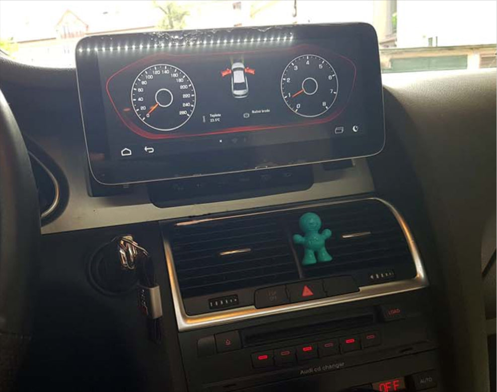 Audi A6 C6 10.25 inch touchscreen aftermarket upgrade Car stereo wireless Carplay and wireless android auto 2004-2011