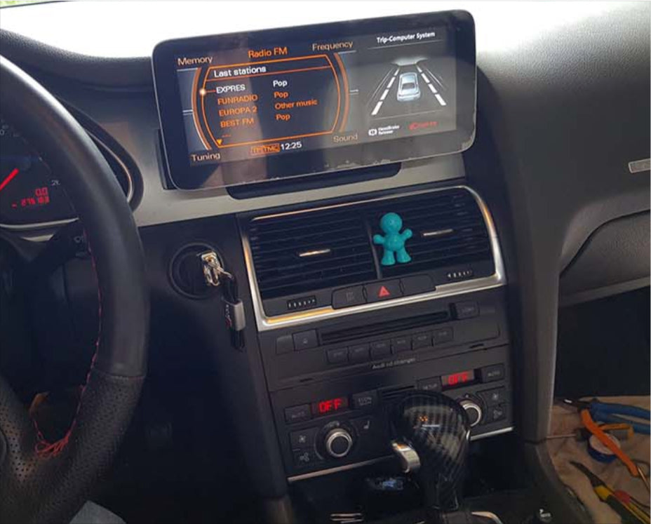 Audi A6 C6 10.25 inch touchscreen aftermarket upgrade Car stereo wireless Carplay and wireless android auto 2004-2011