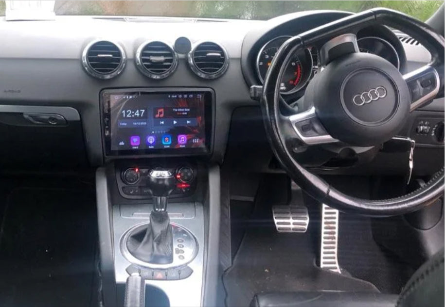 Audi TT/TTS 9 inch touchscreen aftermarket upgrade Car stereo wireless Carplay and wireless android auto 2006-2013
