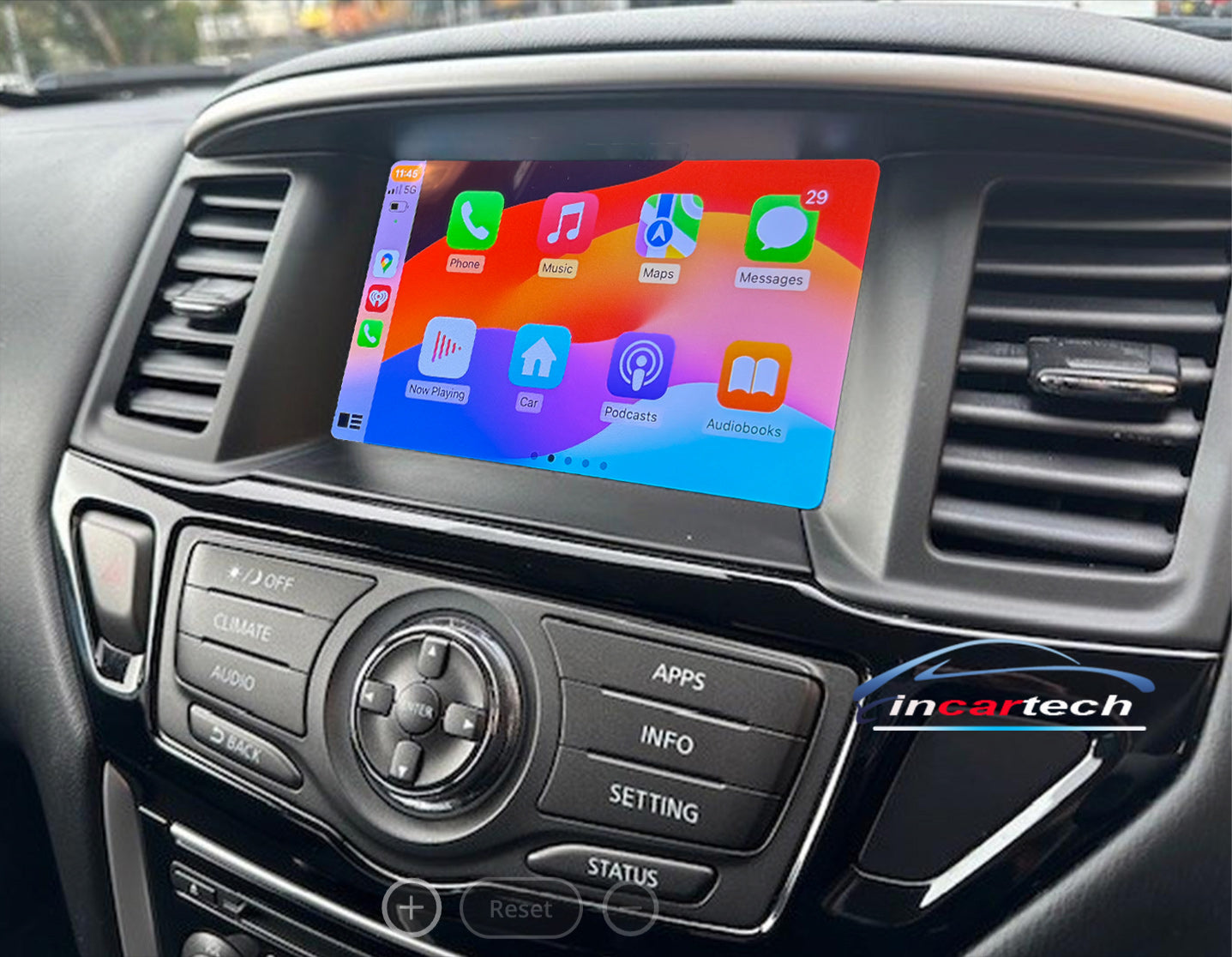 Nissan Pathfinder 2017-2020 (R52 Series 2) Add wireless carplay and android auto integration retrofit plug and play