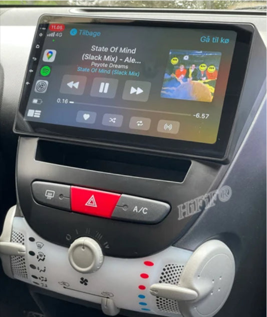 Peugeot 107 2005-2014 Wireless Apple Carplay Android Auto GPS Bluetooth Stereo