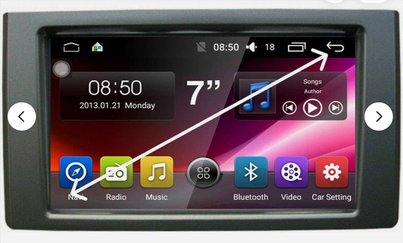 Iveco Daily 07-13 7 inch GPS Wireless Apple Carplay Stereo GPS SatNav android auto reverse camera