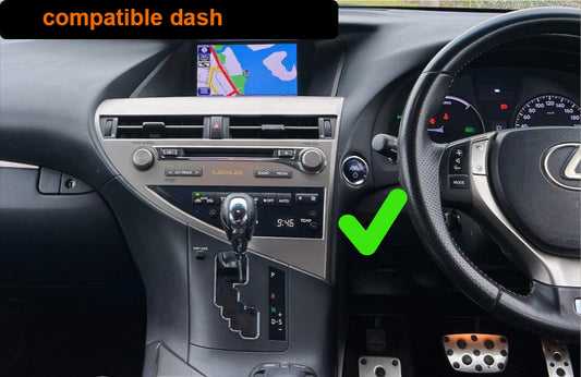 Lexus RX 2008-2015 12.3 inch touchscreen upgrade stereo wireless Carplay android auto